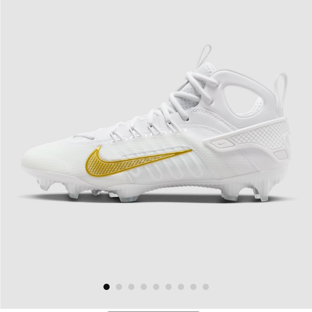 Nike Gold and White Athletic Cleats